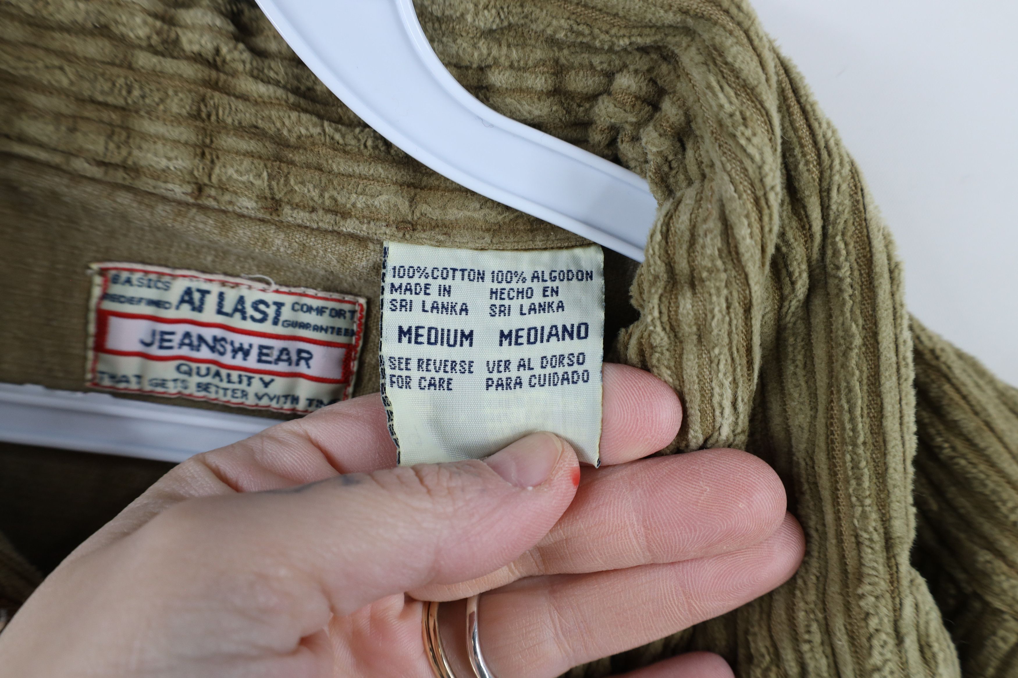 Vintage Vintage 90s Y2K Streetwear Full Zip Corduroy Shirt Jacket Size M / US 6-8 / IT 42-44 - 10 Thumbnail