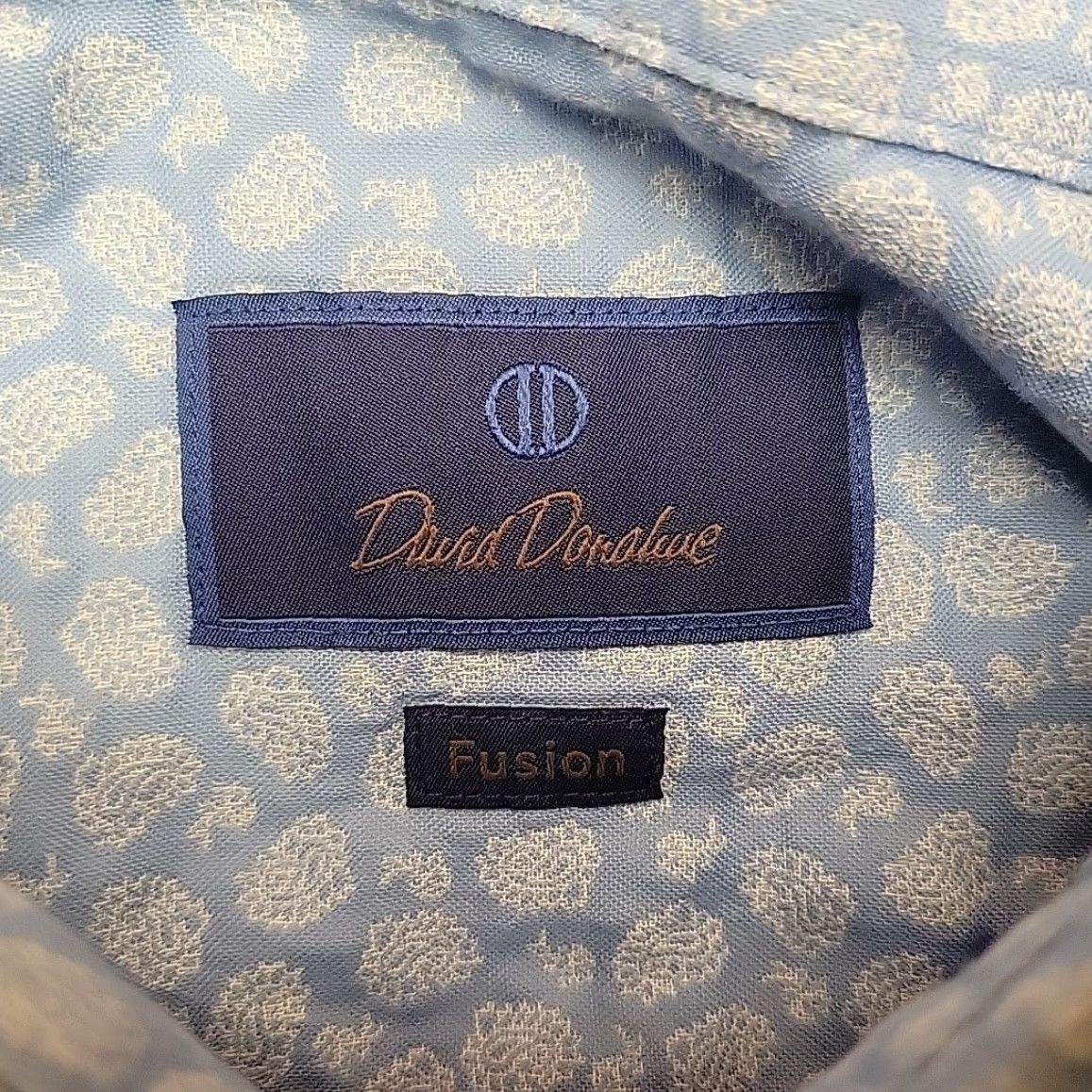 David Donahue David Donahue Shirt Mens 16 M/L Blue Micro Paisley Long Sleeve Dress Casual Shirt Size US L / EU 52-54 / 3 - 4 Thumbnail