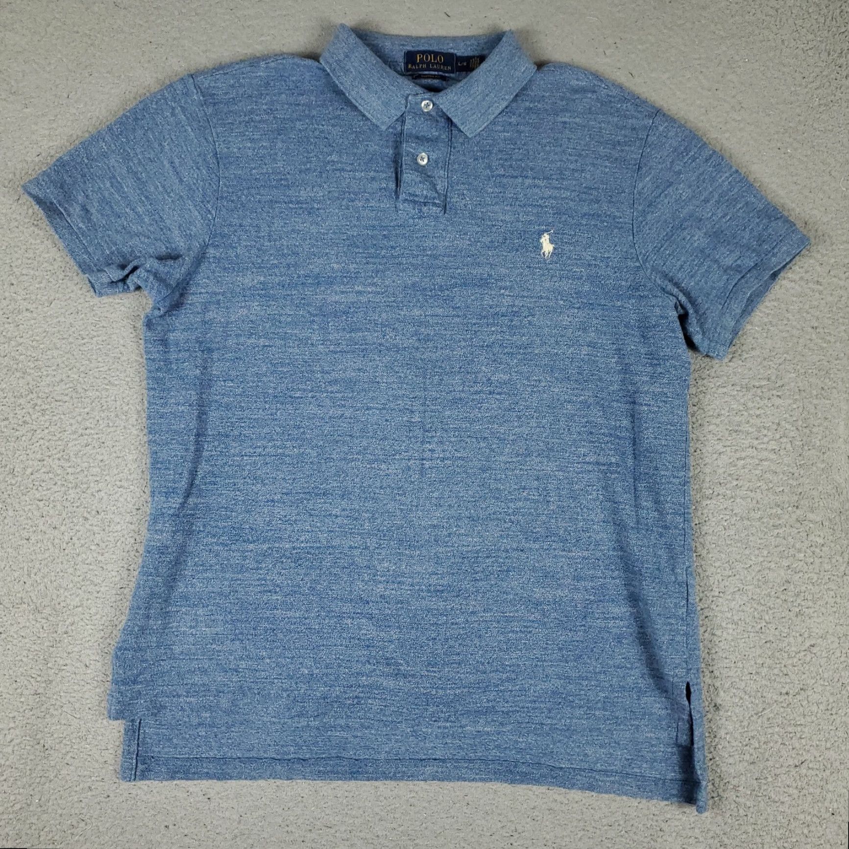 Ralph Lauren Ralph Lauren Polo Shirt Mens Large Blue Custom Fit Pony Casual Short Sleeve Shirt Size US L / EU 52-54 / 3 - 3 Thumbnail