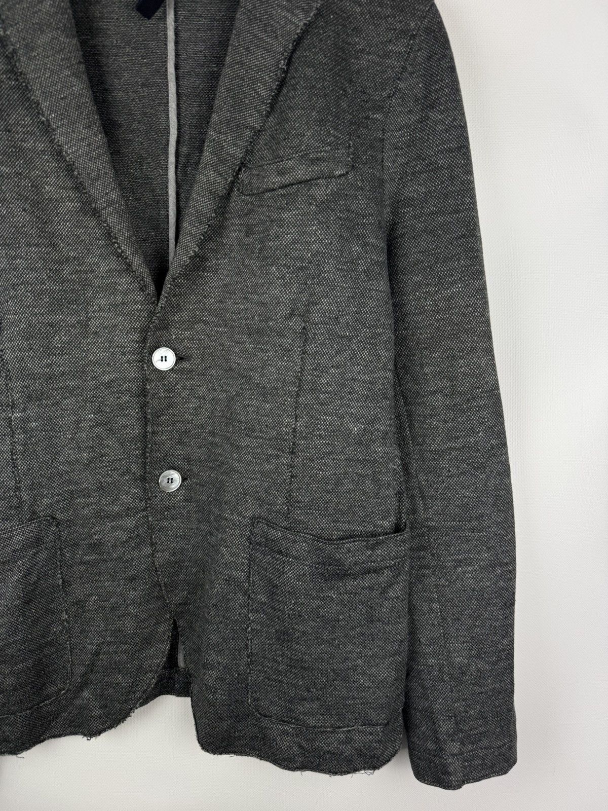 Harris Wharf London Harris Wharf London Cotton / Linen Unlined Blazer Jacket Size 38R - 6 Thumbnail