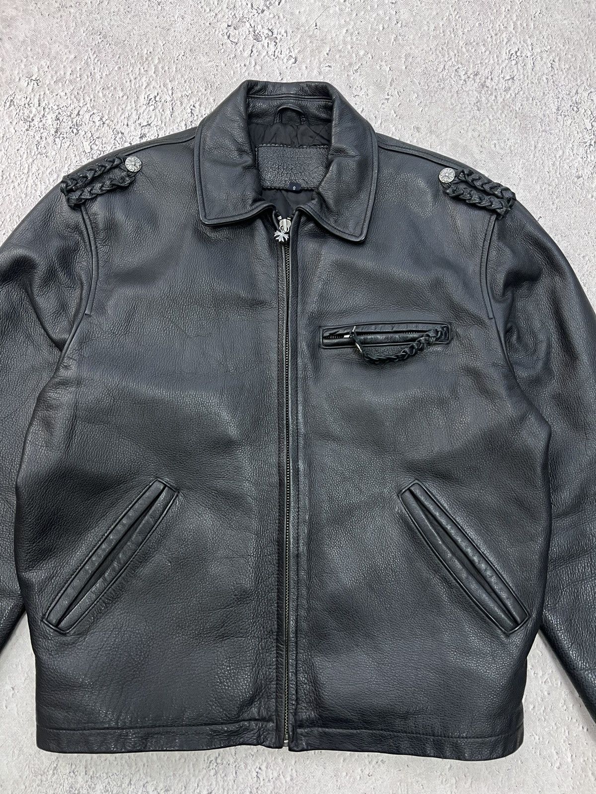 Cowboy Equipment × Vintage SALE💣💣 Vintage Leather Motorcycle AVANT GARDE Western Jacket Size US M / EU 48-50 / 2 - 3 Thumbnail