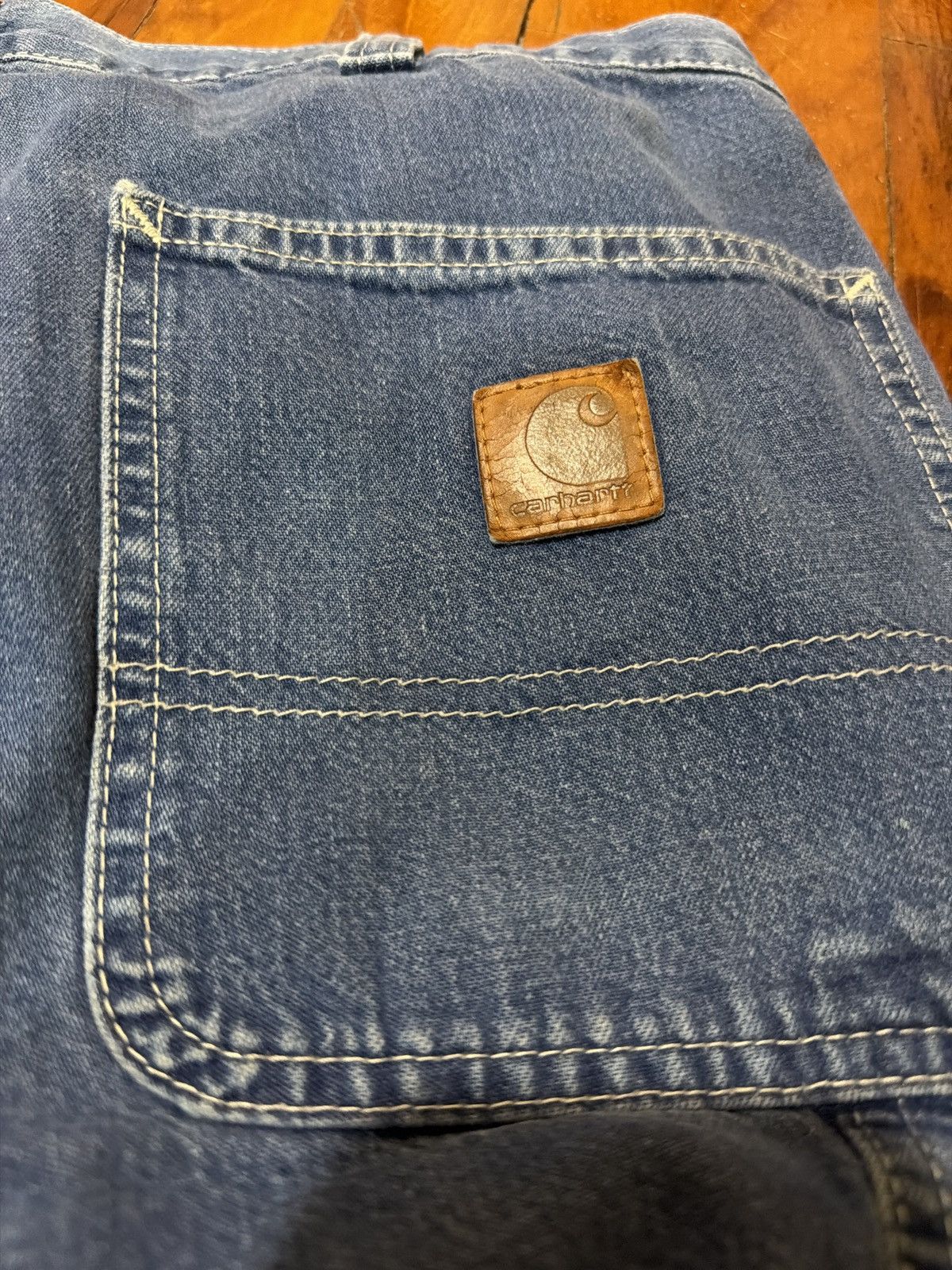 Carhartt Carhartt carpenter dungaree Distress Paint Splater jeans Size US 33 - 5 Thumbnail