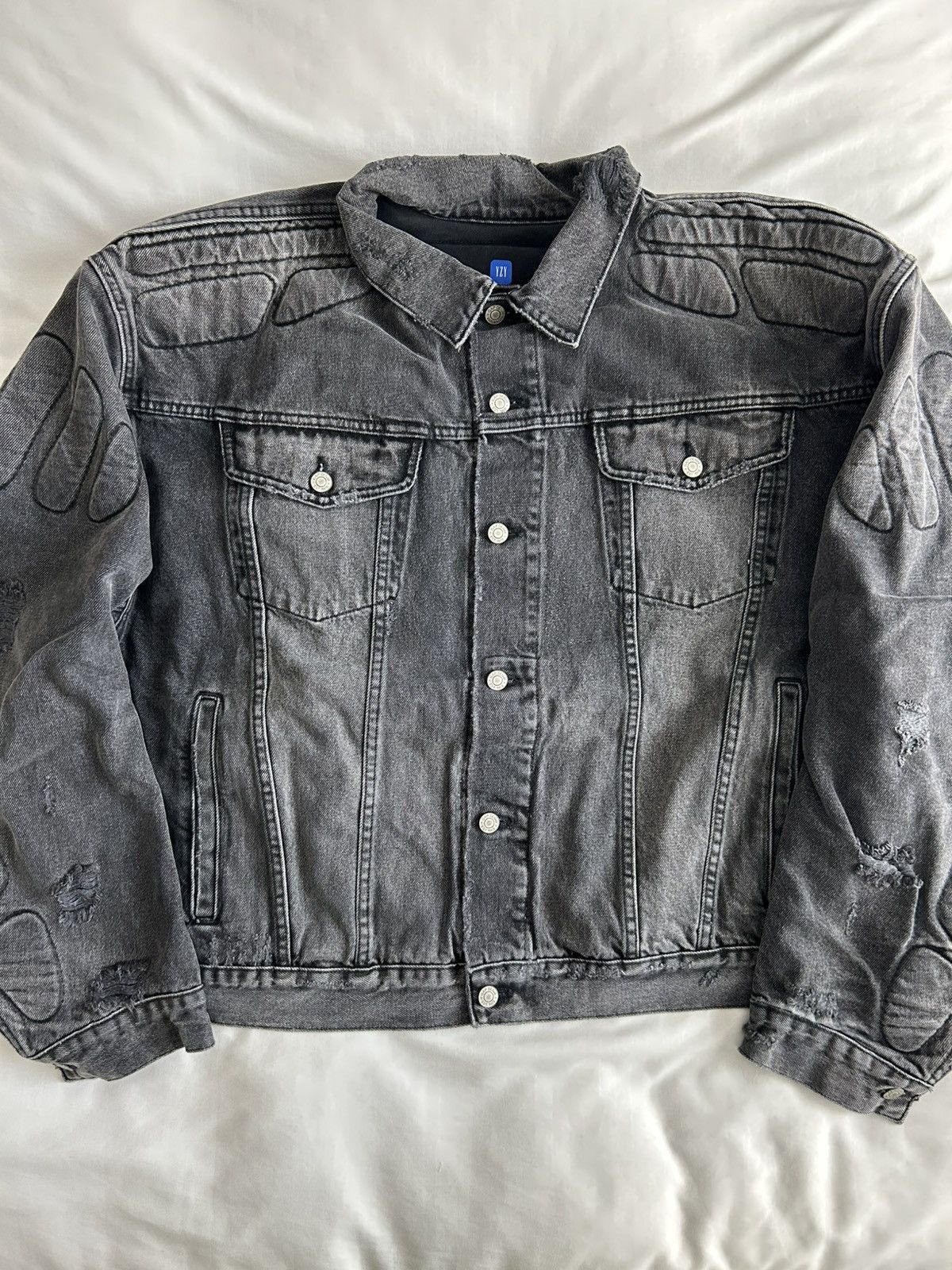 RARE MADE IN USA YEEZY GAP BALENCIAGA DENIM JACKET SIZE S | eBay