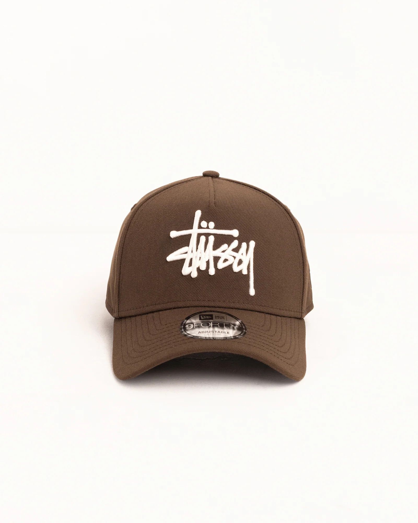 Stussy 2026 Stussy brown workgear waxed snapback mid depth hat cap