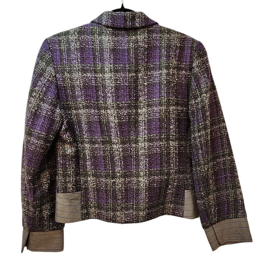 Harve Benard VTG Harve Benard 100% Wool Plaid Blazer Size 8 Size M / US 6-8 / IT 42-44 - 7 Thumbnail