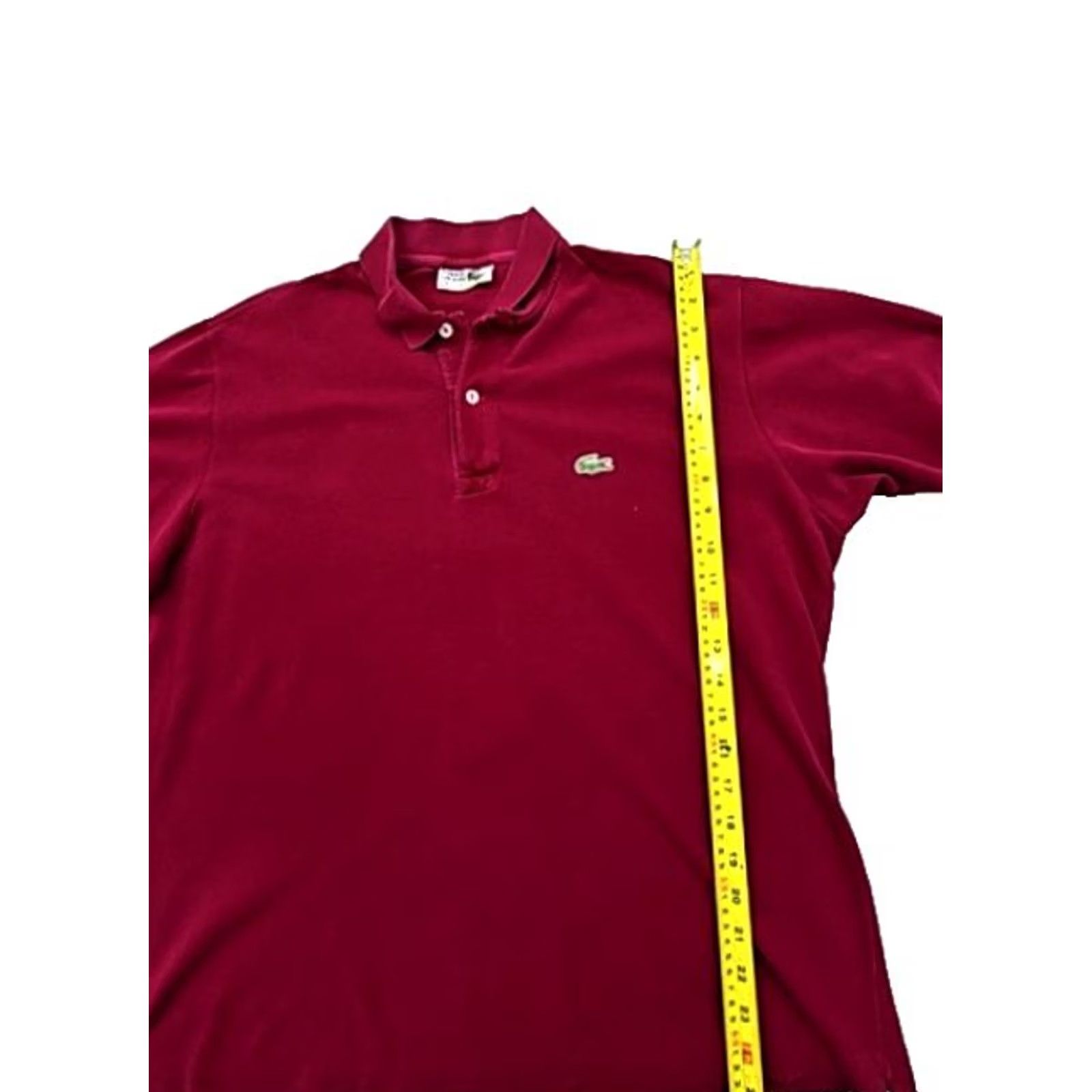Lacoste Lacoste L.12.12 Burgundy Cotton Polo Shirt Men Size 8 Classic Fit Size US M / EU 48-50 / 2 - 7 Thumbnail