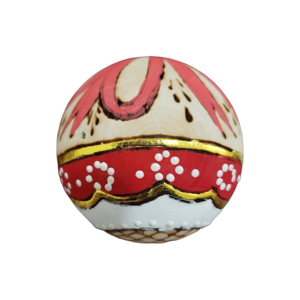 Designer Russian Christmas Nesting Doll 8” Handcrafted Size ONE SIZE - 5 Thumbnail