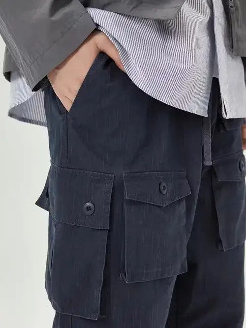 Other 21SS Tokyo Union Japanese Navy Multi Pockets Worker Pants Size US 32 / EU 48 - 4 Thumbnail
