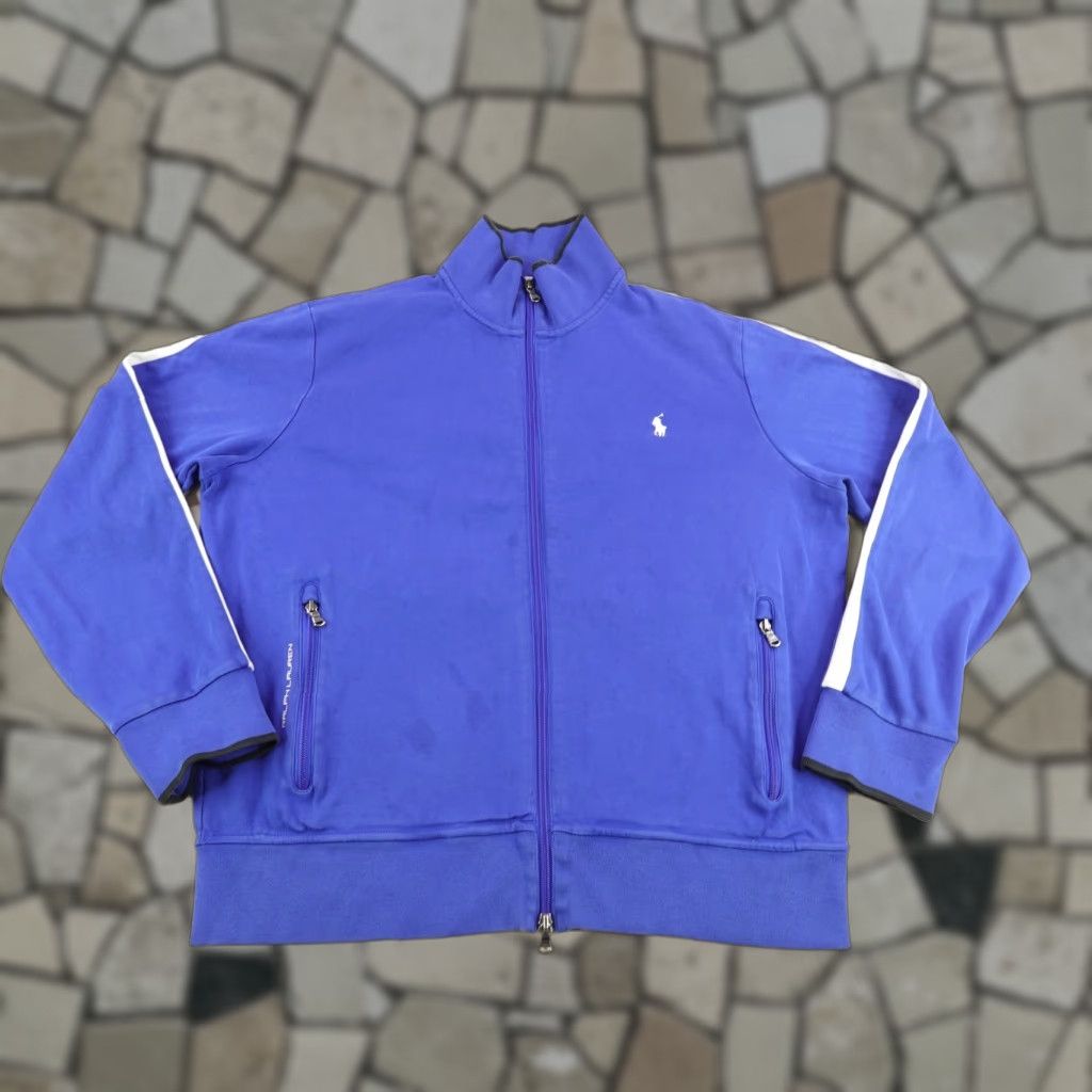 Ralph Lauren Ralph Lauren Jacket Mens XL Blue Full Zip Track Suit Top Coat Zip Up Sweatshirt B Size 46R - 1 Thumbnail