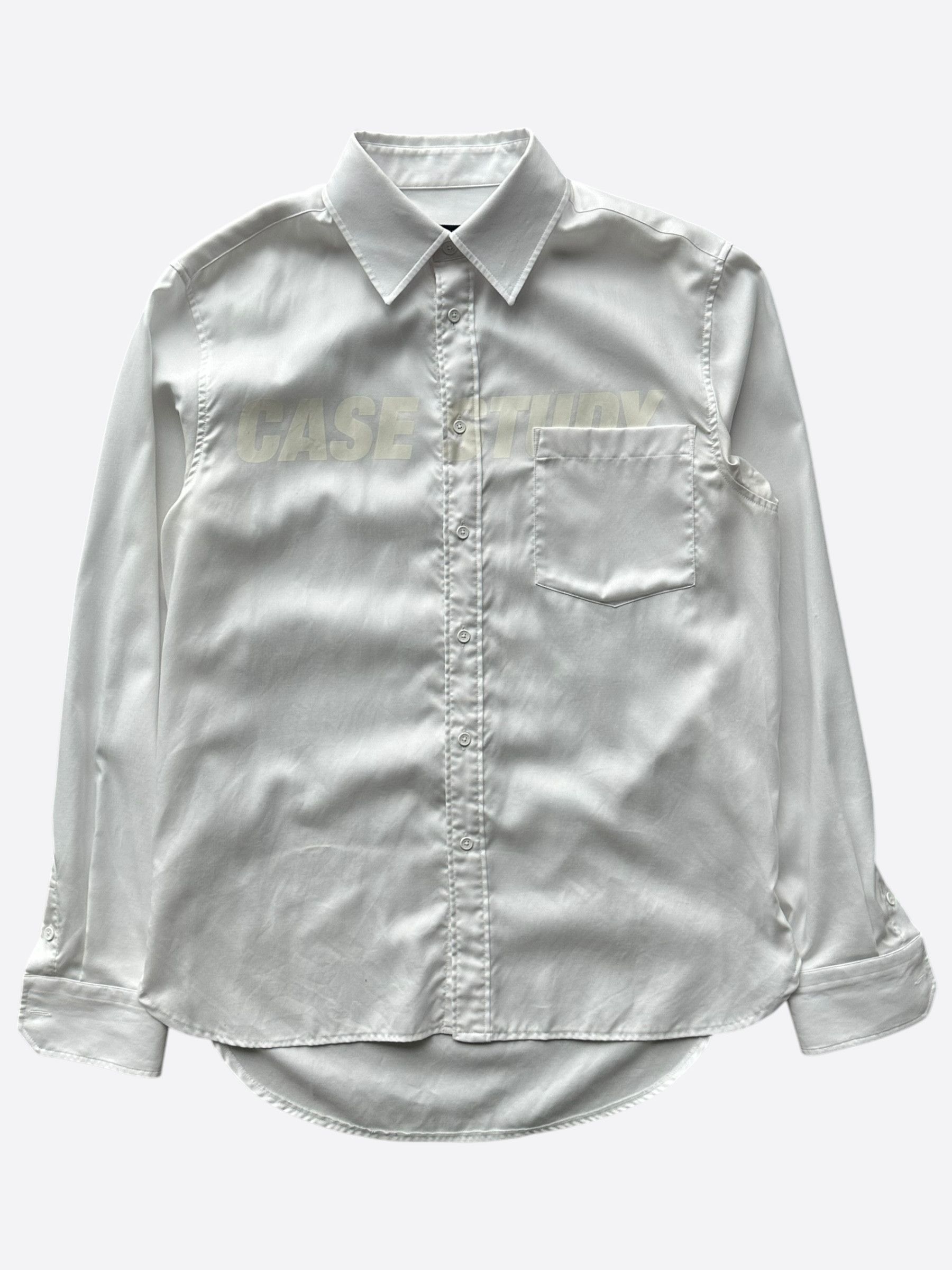 Louis Vuitton Louis Vuitton White Case Study Button Up Shirt Size US M / EU 48-50 / 2 - 1 Thumbnail