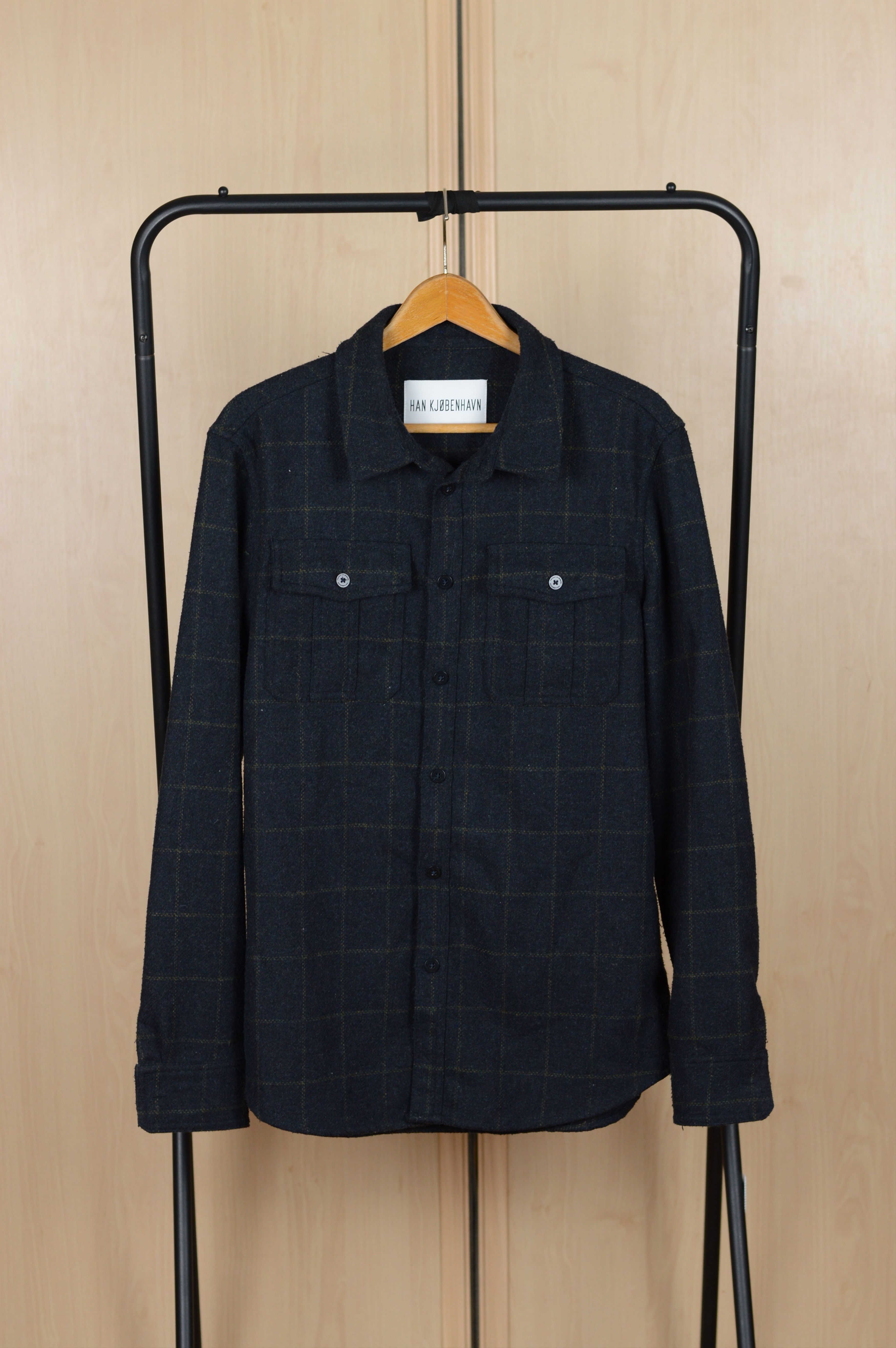 Han Kjobenhavn Han Kjobenhavn Garden Shirt Plaid Wool Size US L / EU 52-54 / 3 - 2 Thumbnail
