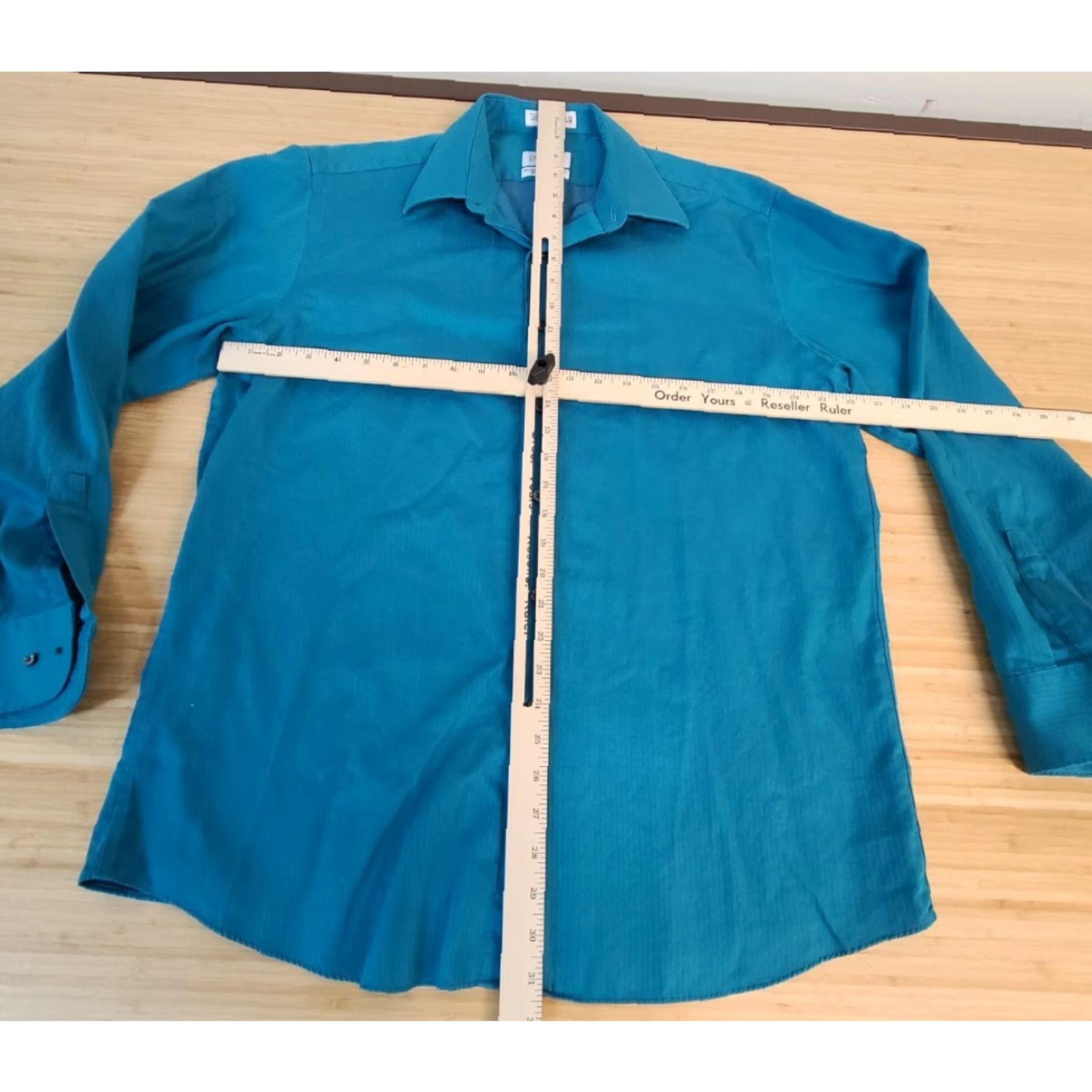 Vintage Concepts by Claiborne Button Up Shirt Men's 16.5 Long Sleeve Modern Fit Size US XL / EU 56 / 4 - 4 Thumbnail