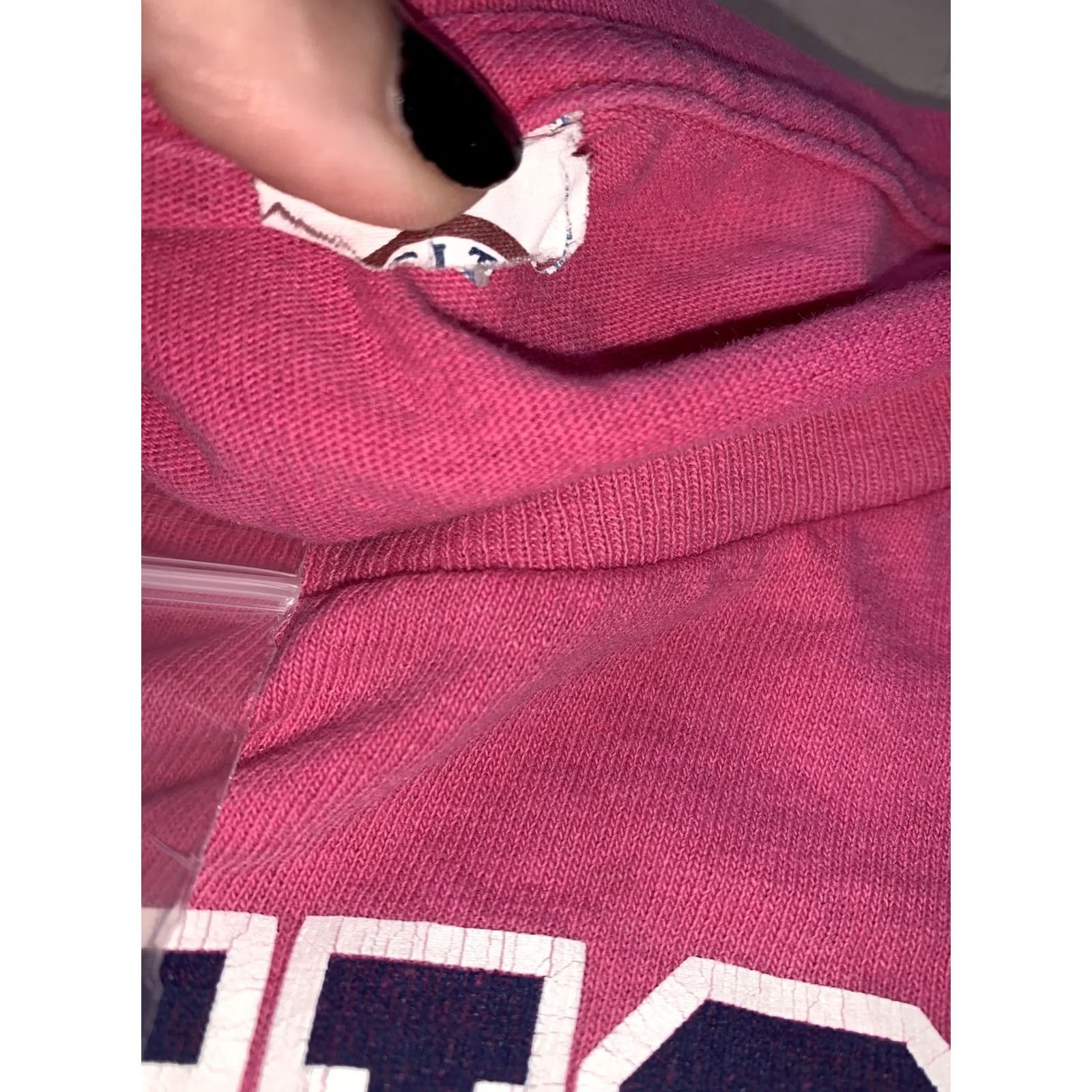 Pinko Vintage Pink Long Sleeve Shirt Michigan Graphics Womens XL Cotton Blend 90s Sports College University T-Shirt Size XL / US 12-14 / IT 48-50 - 3 Thumbnail