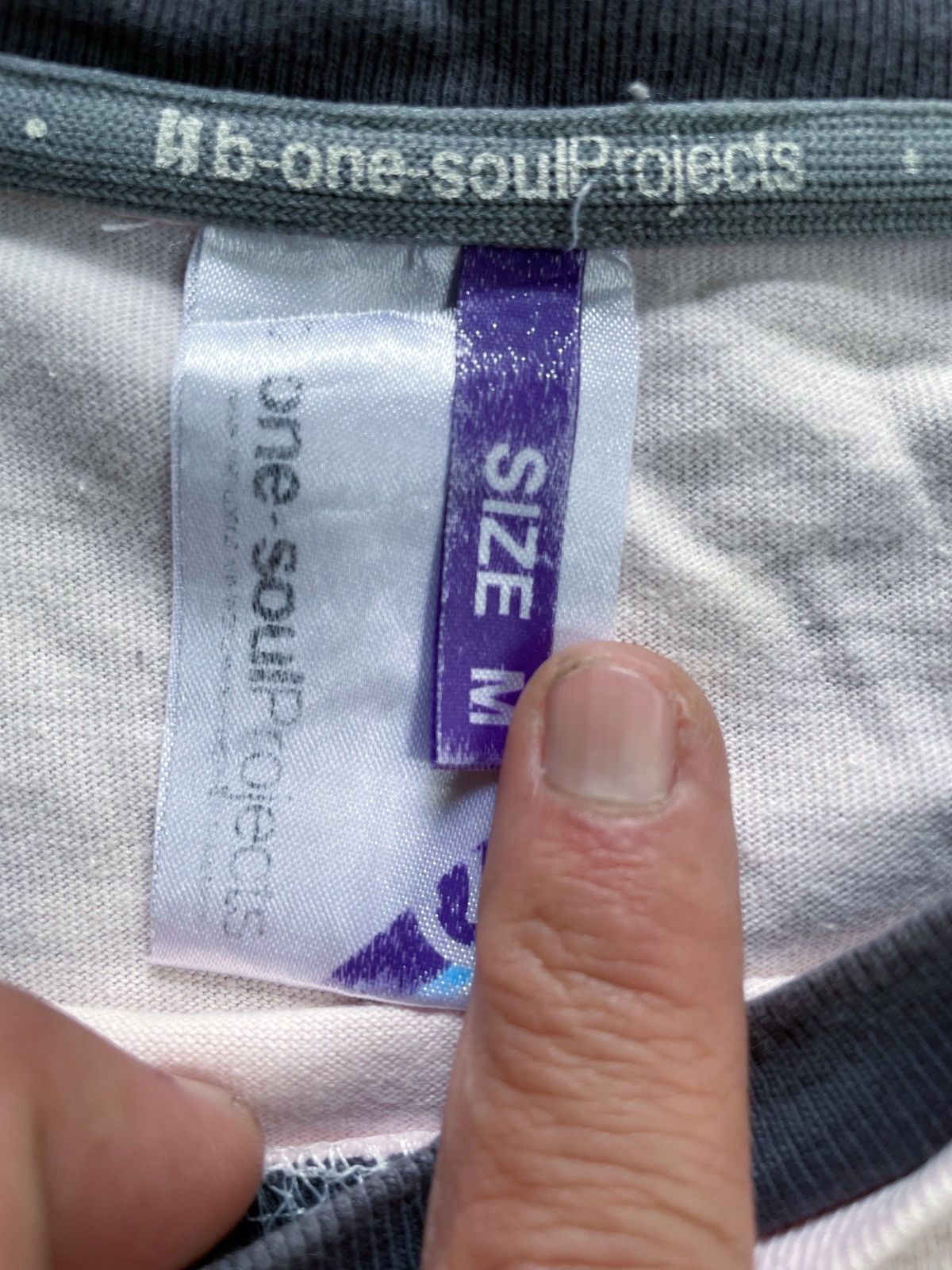 Japanese Brand B ONE SOUL DOUBLE LAYER POEM TEE Size US L / EU 52-54 / 3 - 7 Thumbnail