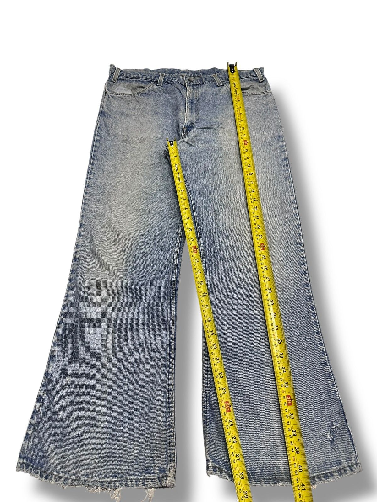 Levi's Levis 646 Vintage 70's Hidden Tag Orange Tab With Wide Flare Size US 35 - 14 Thumbnail