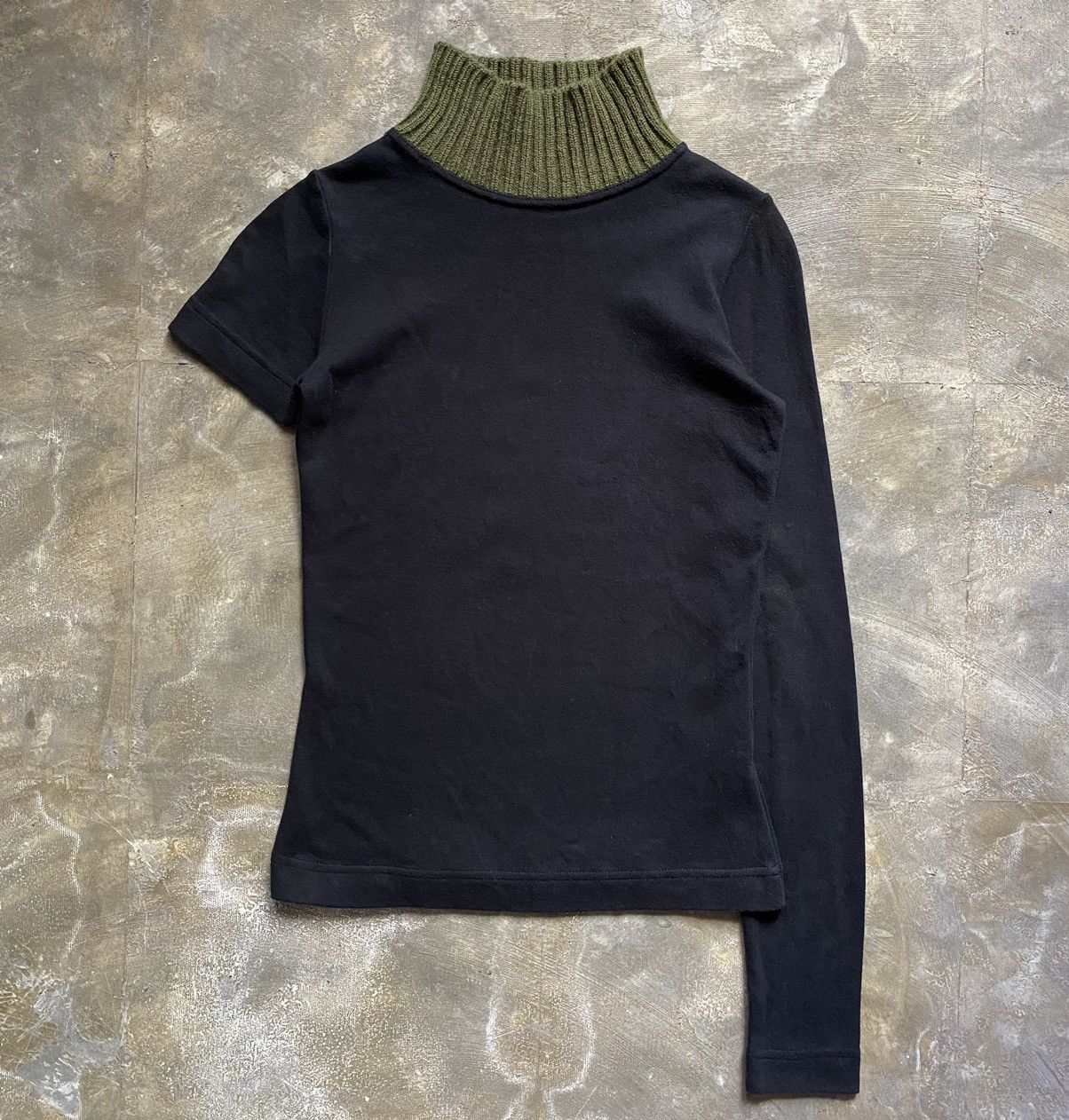 SS98 Mock Neck Knit Shirt