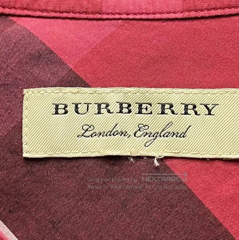 Burberry Burberry Red Cotton Women's Shirt. Size XXS / US 00 / IT 34 - 3 Thumbnail