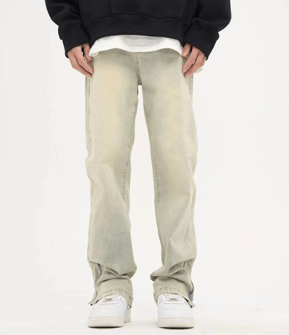 American street retro loose straight casual washed jeans