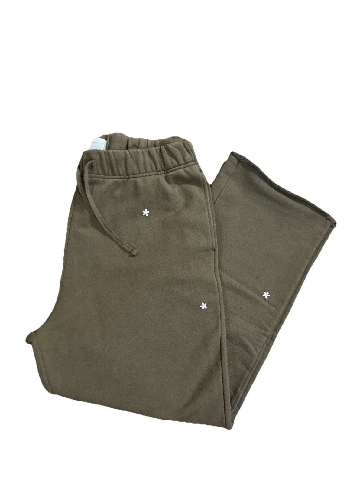 Aime Leon Dore Aime Leon Dore Olive Green Floral Embroidered Sweatpants XL Size US 36 / EU 52 - 1 Thumbnail