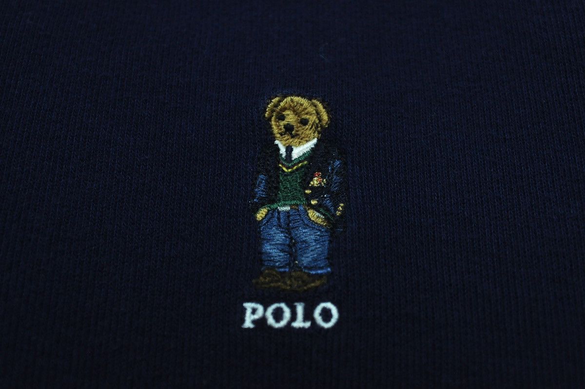 Polo Ralph Lauren × Vintage Polo Bear by Ralph Lauren vintage sweatshirt with zip Size US XL / EU 56 / 4 - 6 Thumbnail