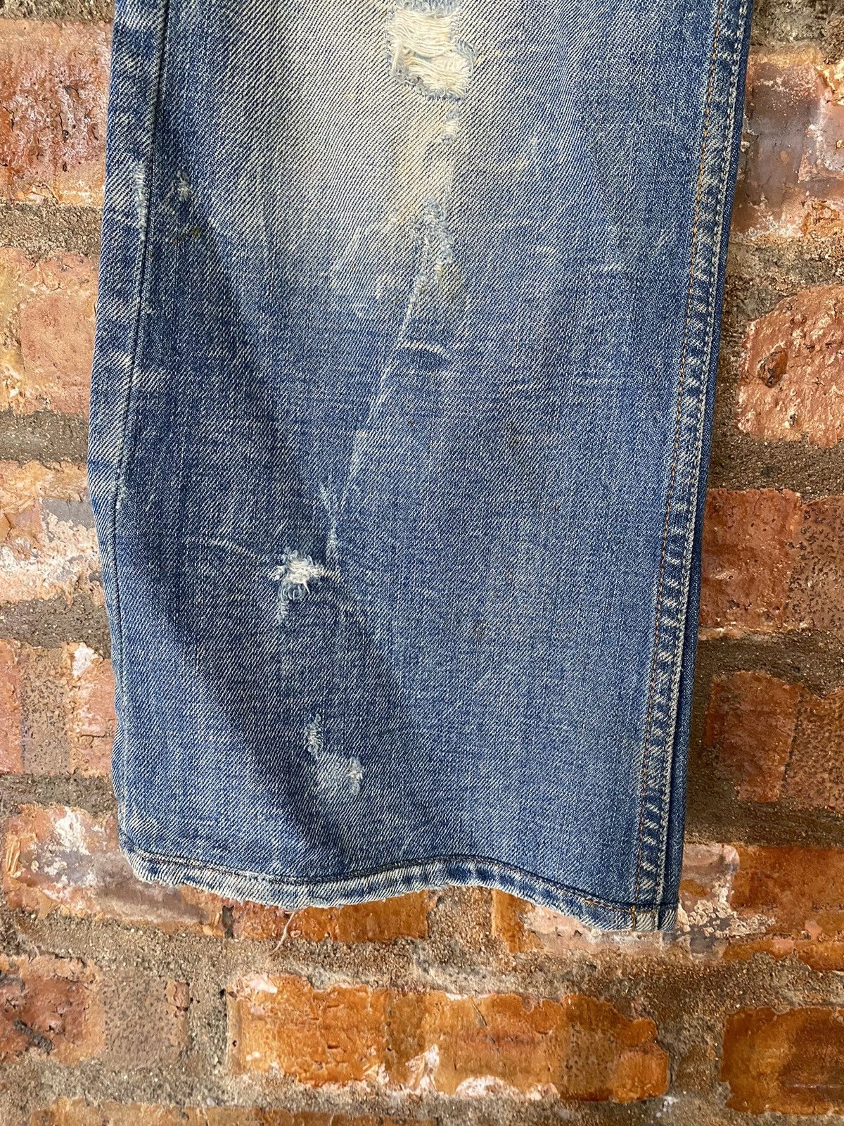 Diesel 2000s Diesel Distressed Dirty Whisker raw flare denim Size US 33 - 10 Thumbnail