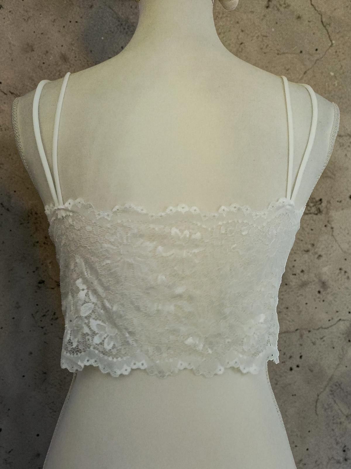 Genetic Manipulation Shinichiro Kuriya White Laced Halter Crop Top Size Large Size L / US 10 / IT 46 - 5 Thumbnail