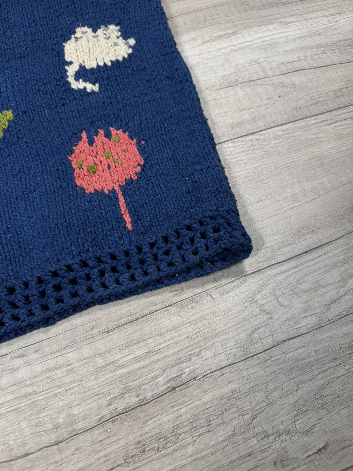 Handmade AMANO Handmade Vintage Cotton Autumn Leaves Knitted Sweater Size US M / EU 48-50 / 2 - 5 Thumbnail