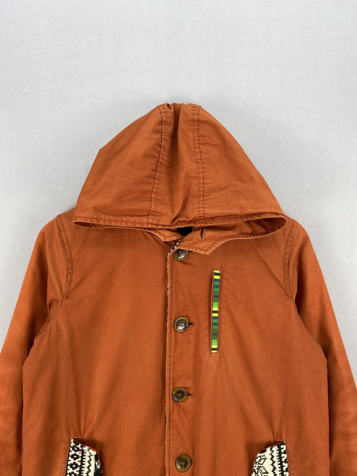 Japanese Brand Titicaca Navajo Native Long Jacket With Hoodie Size M / US 6-8 / IT 42-44 - 7 Thumbnail