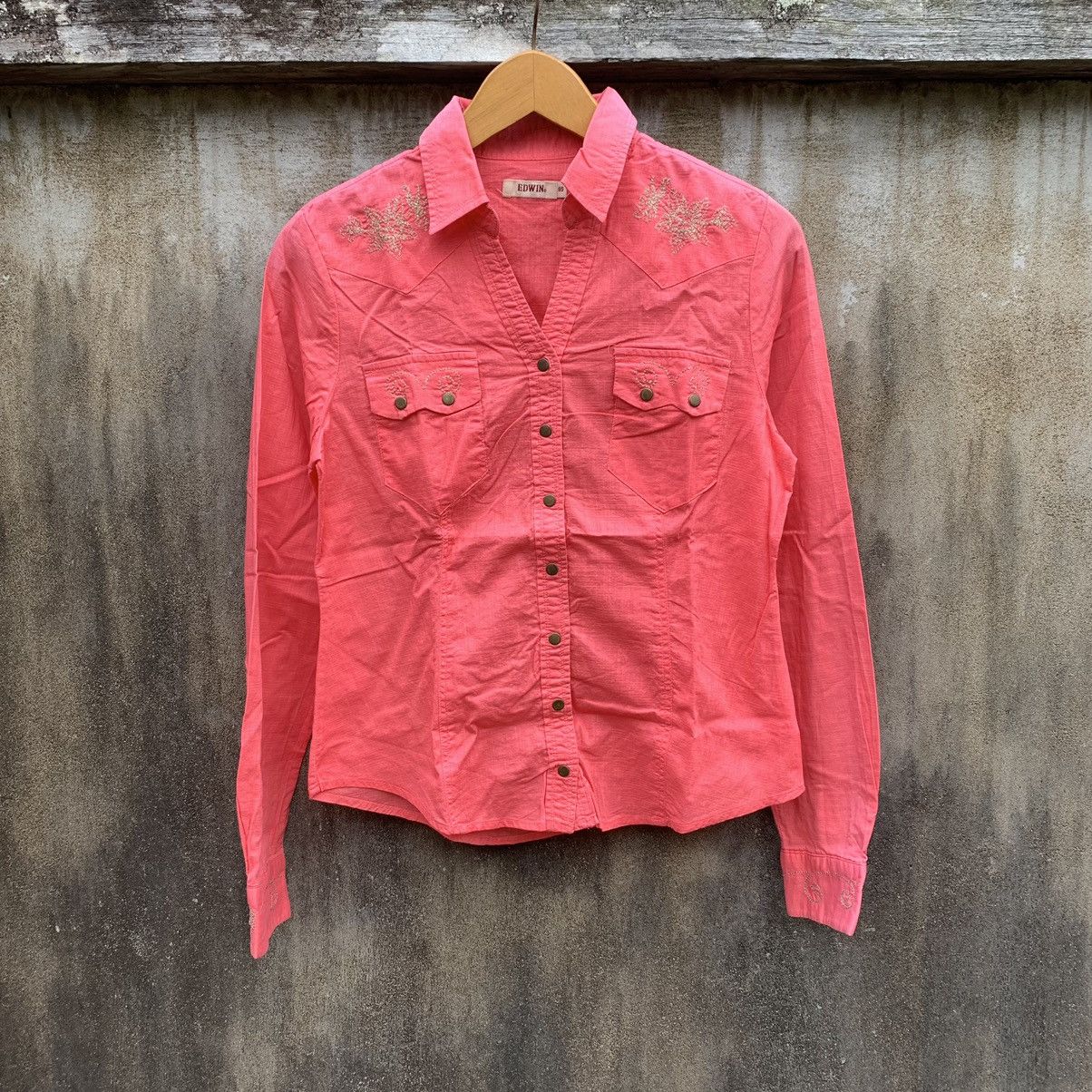 Edwin VINTAGE EDWIN EMBROIDERED WASTERN SHIRT IFSIXWASNINE STYLE Size M / US 6-8 / IT 42-44 - 1 Thumbnail
