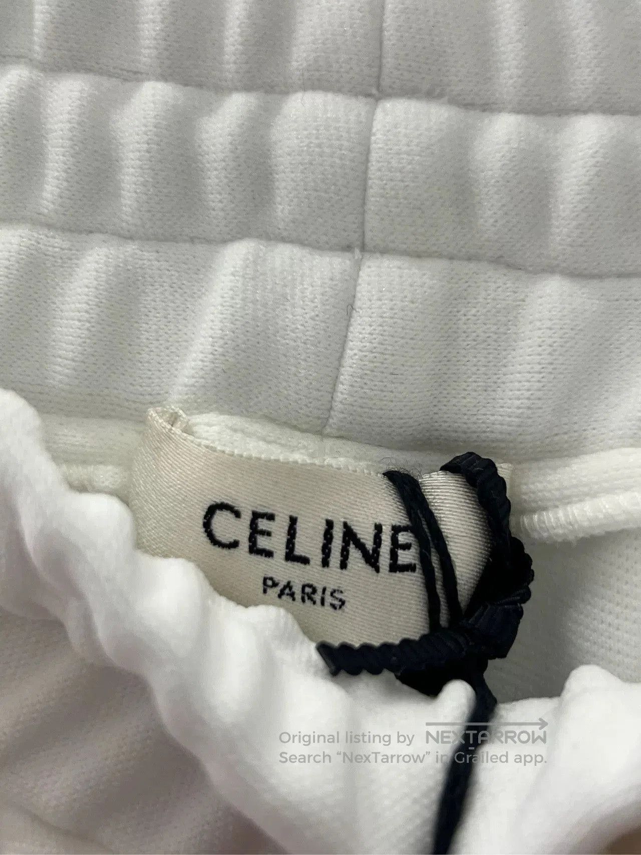 Celine Celine Gold Buckle Stripe Logo Shorts. Size 30" / US 8 / IT 44 - 6 Thumbnail