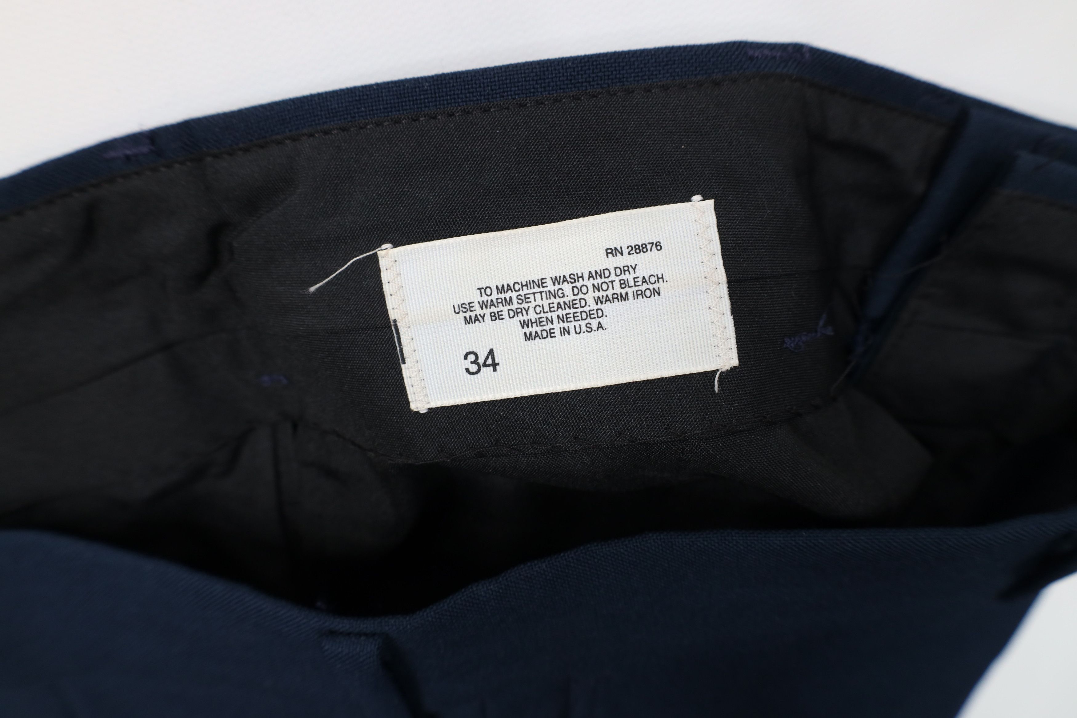 Vintage Vintage 70s Streetwear Flared Wide Leg Chino Pants Blue USA Size US 34 / EU 50 - 7 Thumbnail
