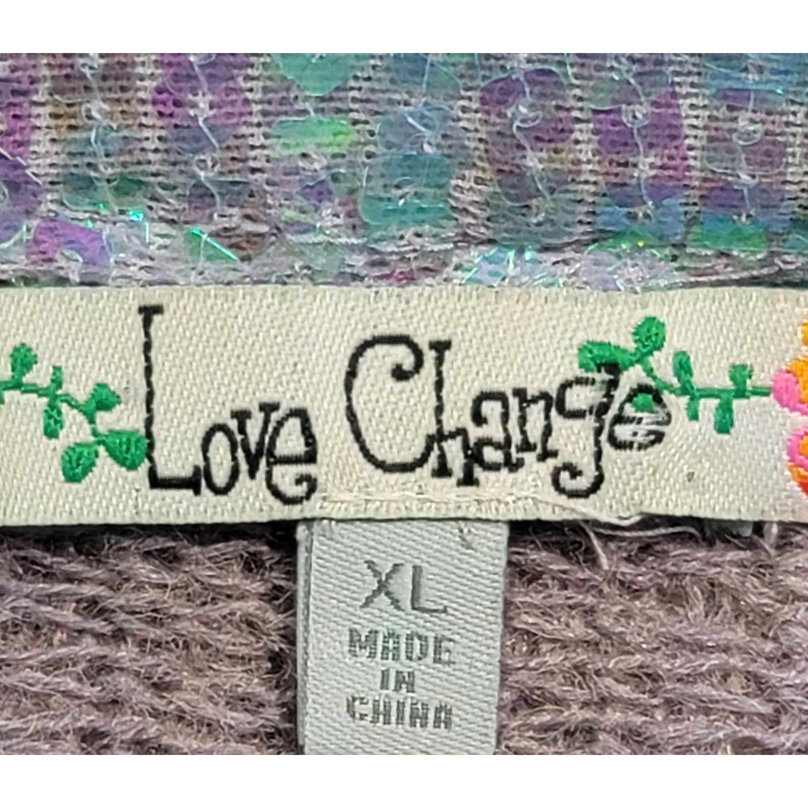 Other Love Change Mauve Sequin Cowl Neck Cropped Sweater XL Soft Size XL / US 12-14 / IT 48-50 - 3 Thumbnail