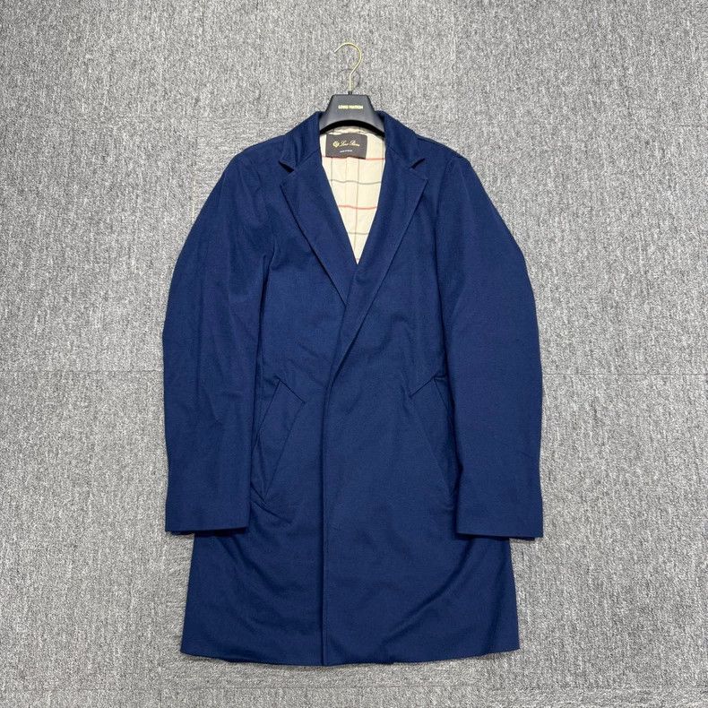Loro Piana LORO PIANA Dark blue cashmere coat Size US M / EU 48-50 / 2 - 1 Thumbnail