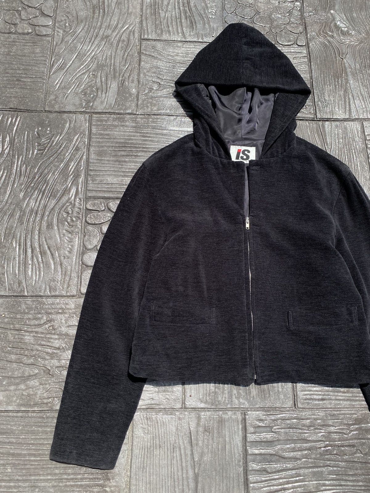 Issey Miyake Archived🔥 80’s Issey Miyake Sport Cropped Corduroy Hoodie Size M / US 6-8 / IT 42-44 - 4 Thumbnail
