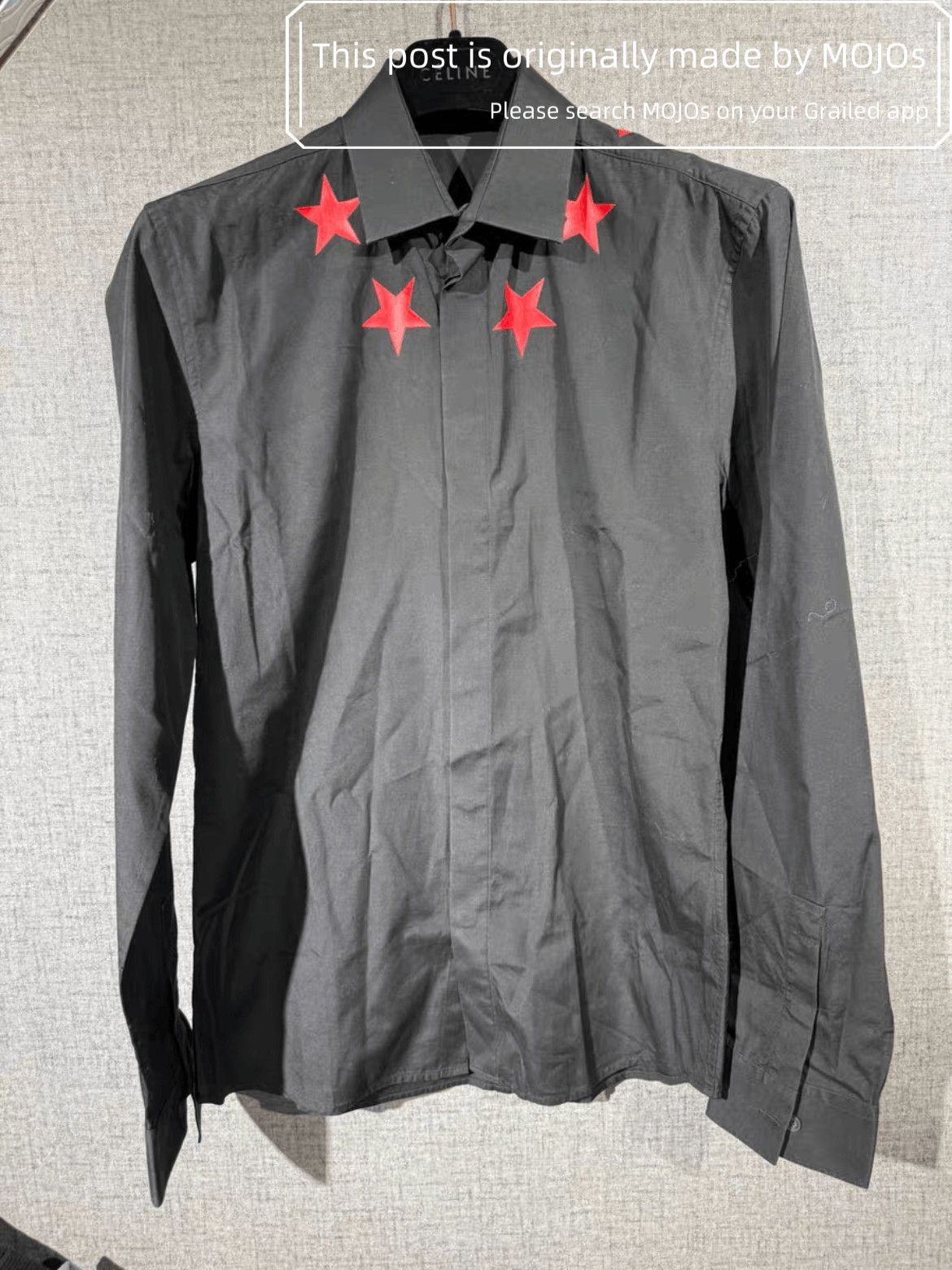Givenchy Givenchy Red Stars Neck Shirts mojos1102 Size US S / EU 44-46 / 1 - 1 Thumbnail