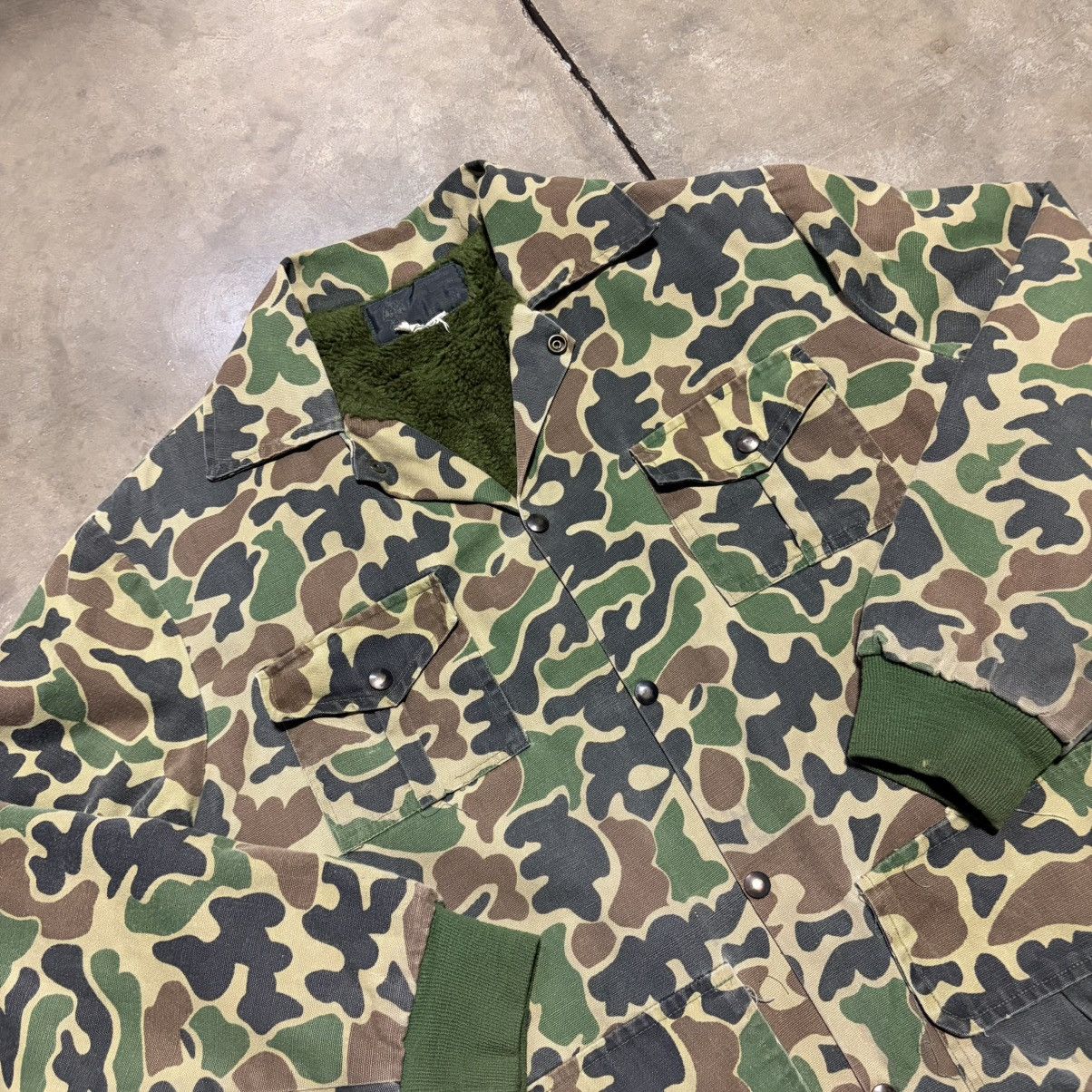 Vintage Vintage 80s Duck Camo Chore Jacket Hunting Outdoor Utility Size US L / EU 52-54 / 3 - 4 Thumbnail