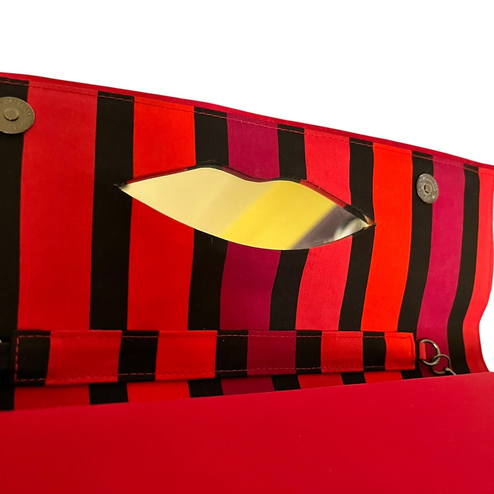 Banana Republic × Other L'Wren Scott Banana Republic Red Crackle Gemmed Clutch Bag Size ONE SIZE - 6 Thumbnail