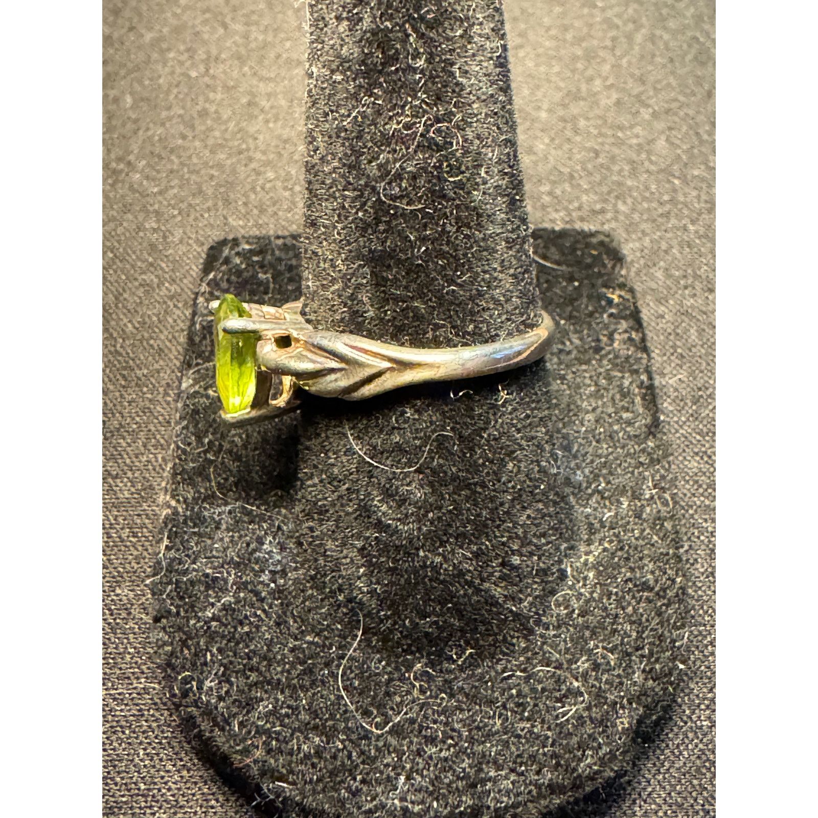 Other 925 Sterling Silver Pear Shaped Emerald Size 7 Size ONE SIZE - 3 Thumbnail