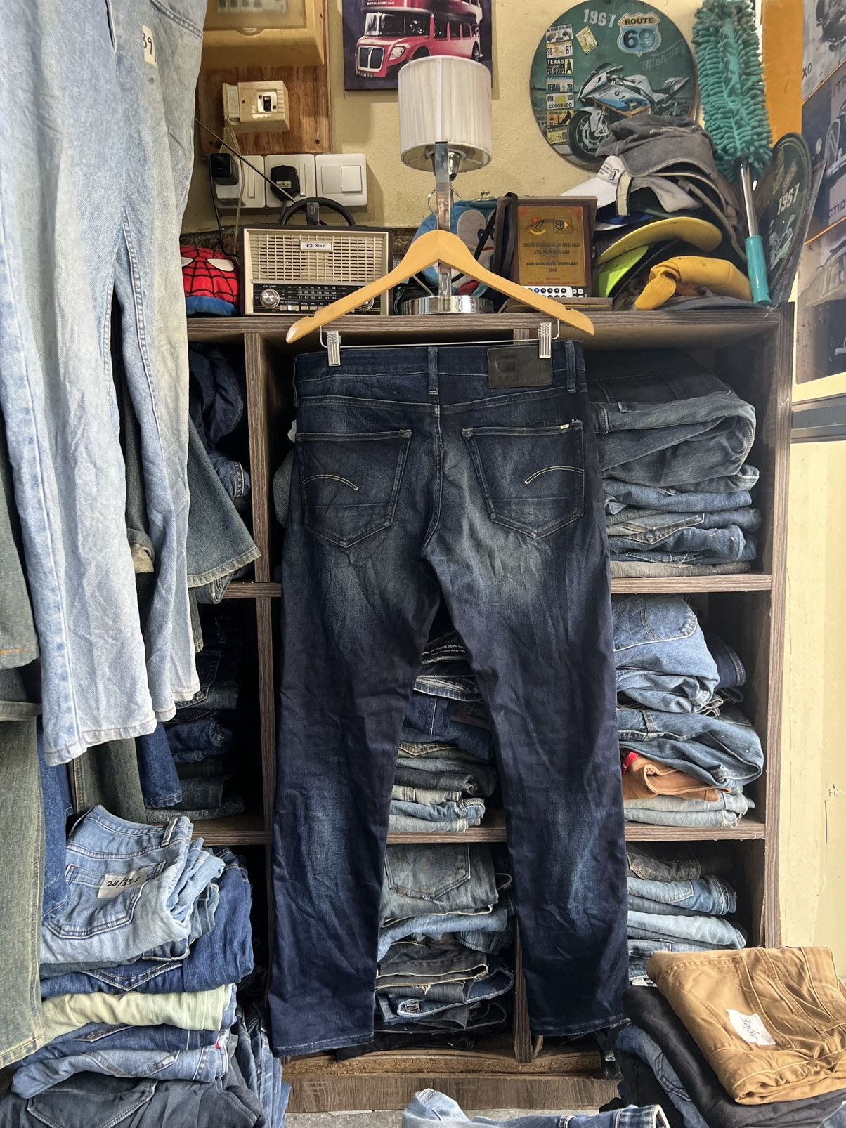 G-Star 🔥G Star Raw 3301 Slim Distressed Denim Size US 33 - 2 Thumbnail