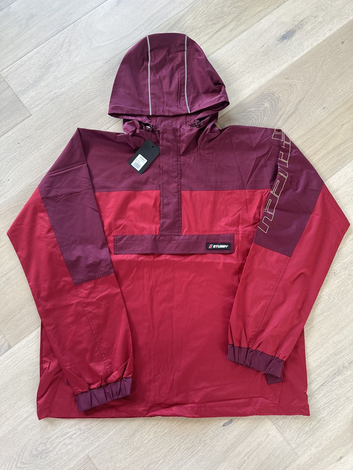 image of Stussy Alpine Pullover Jacket in Red, Men's (Size 2XL)