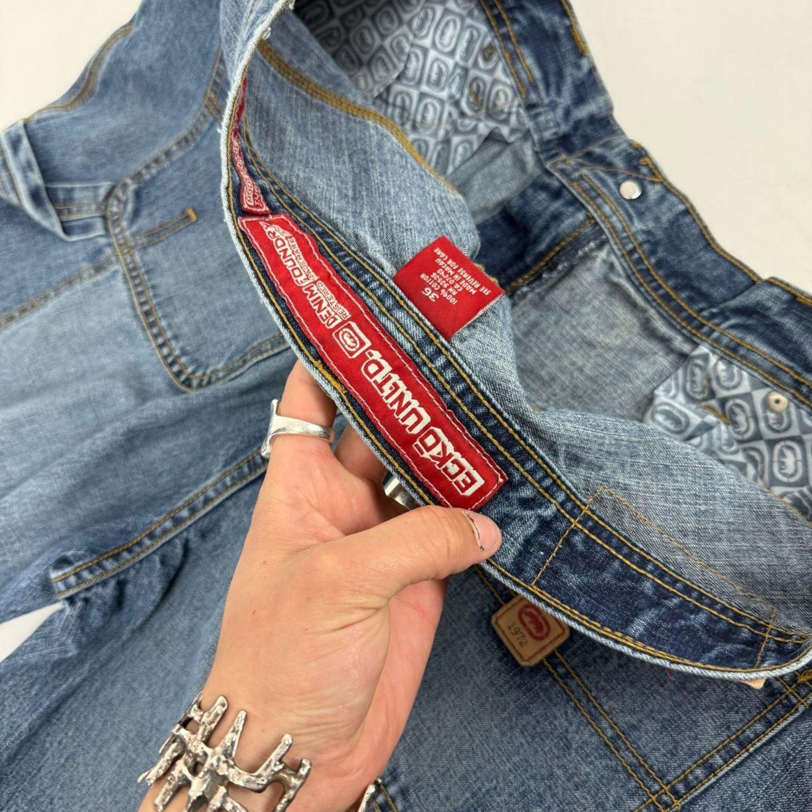Ecko Unltd. × JNCO × Vintage Vintage y2k ecko unltd stonewash grunge baggy archive jeans Size US 36 / EU 52 - 6 Thumbnail
