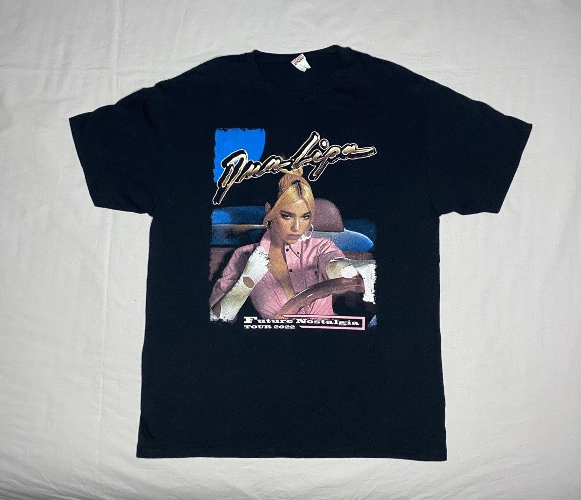 Fruit Of The Loom Dua Lipa Future Nostalgia tour rap tee t shirt 2022 black L Size US L / EU 52-54 / 3 - 1 Thumbnail
