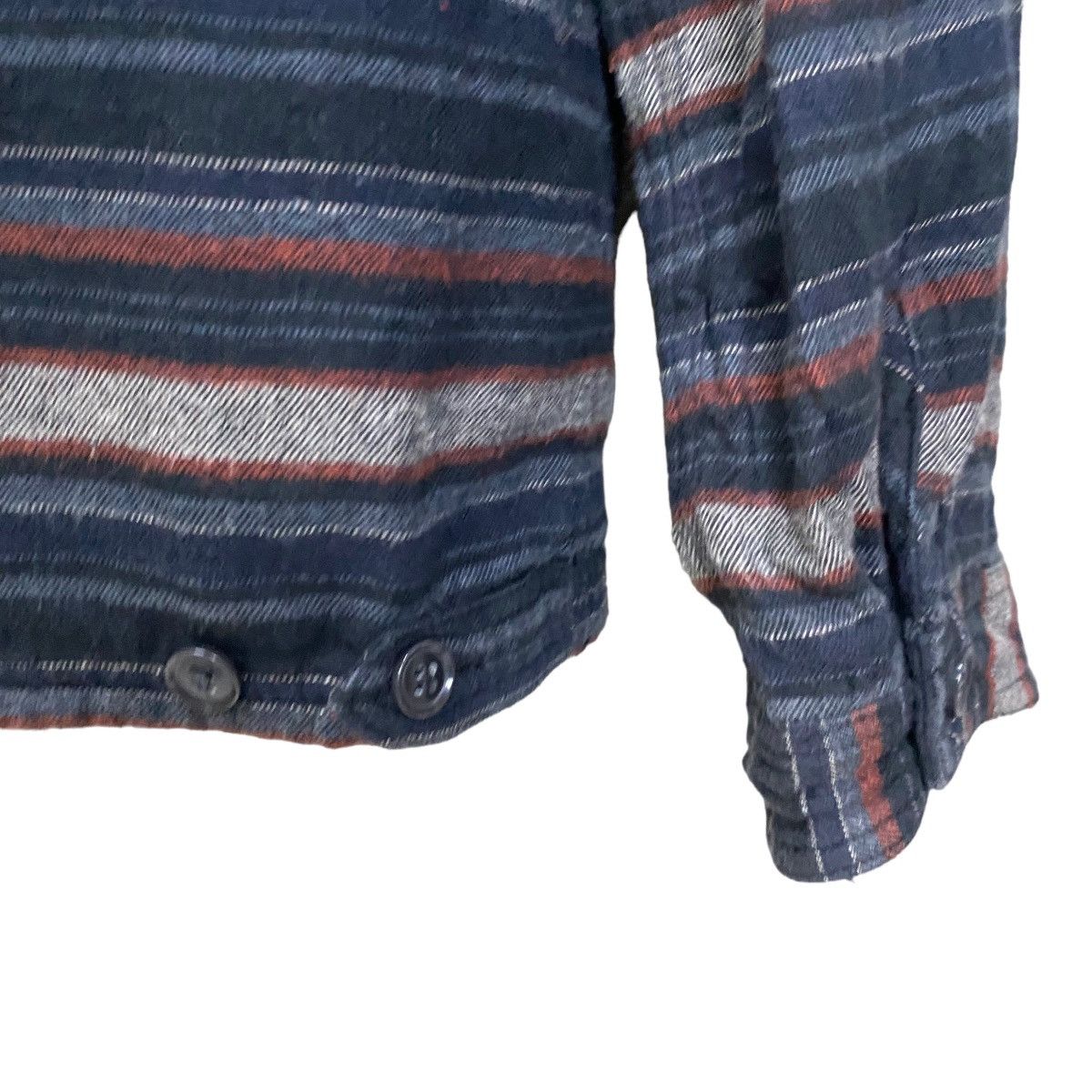 Global Work × Japanese Brand Global Work Stripe cotton jacket button up Size US L / EU 52-54 / 3 - 7 Thumbnail