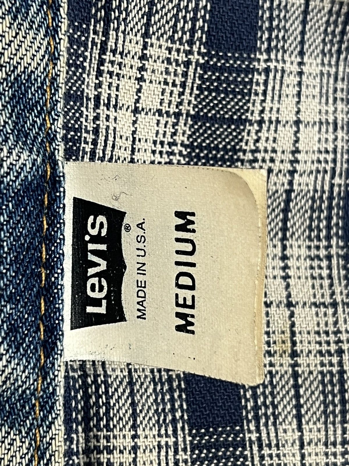 Levi's Vintage Clothing Vintage Levi’s Made in USA Plaid Lined Denim Jacket Size US M / EU 48-50 / 2 - 9 Thumbnail