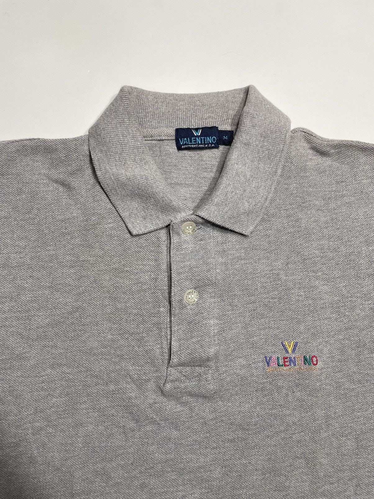 Designer × Valentino × Vintage Vintage Valentino Boutique polo Shirt embroidery V Size US M / EU 48-50 / 2 - 5 Thumbnail