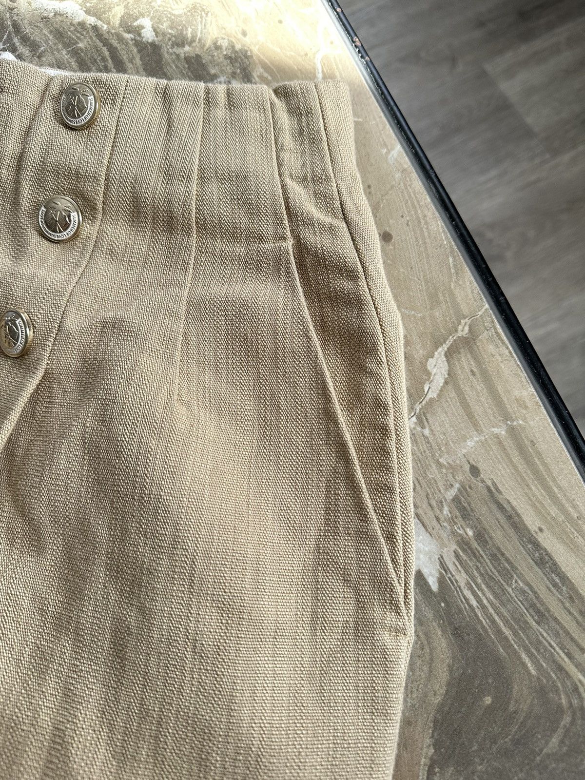 Designer × Sandro 🫧 Sandro Paris Mini Linen Skirt Size 26" / US 2 / IT 38 - 4 Thumbnail