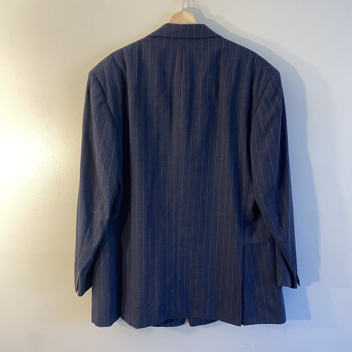 Polo Ralph Lauren Pinstriped Double Breasted Blazer Size 44L - 5 Thumbnail