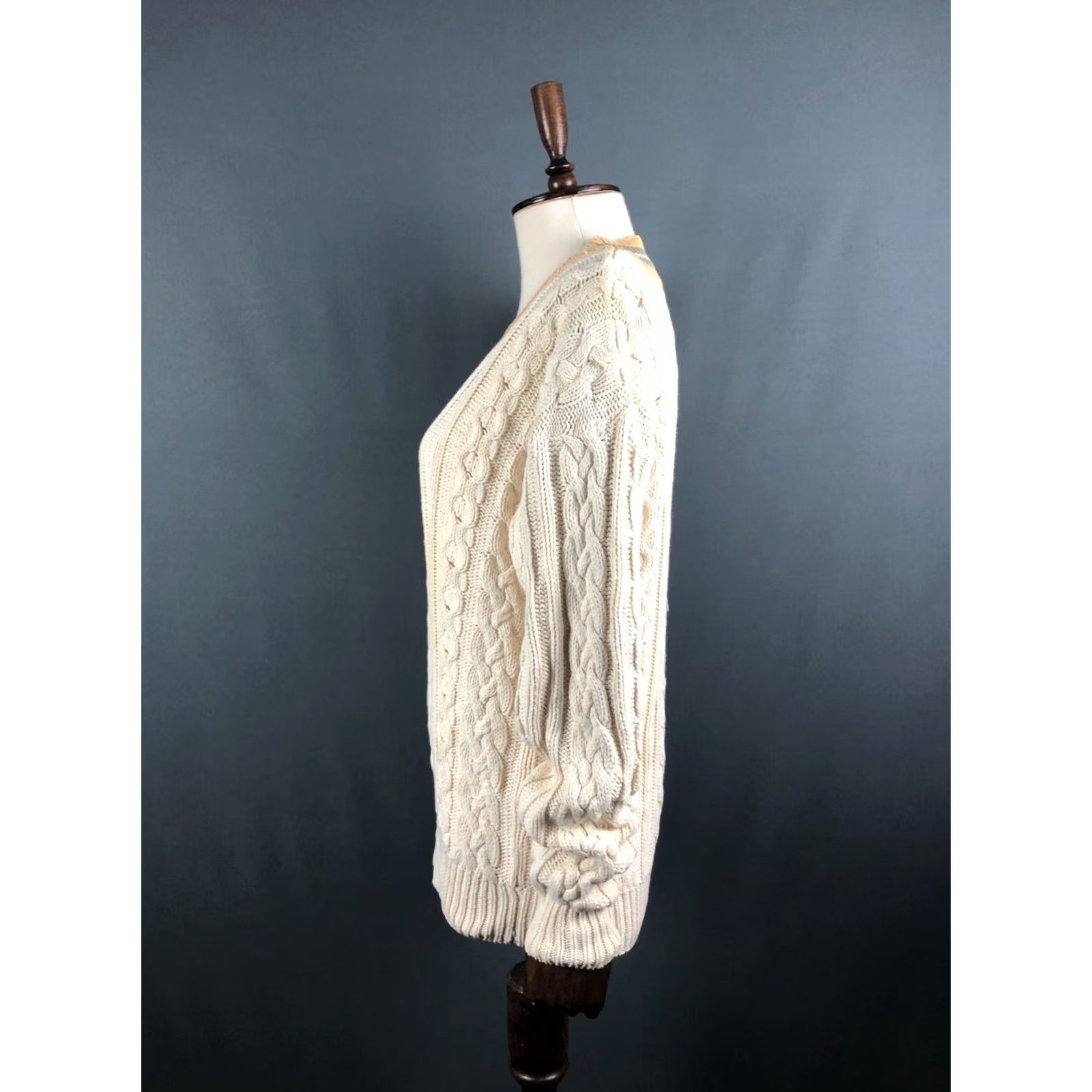 Gap Gap Pullover Womens S Ivory Cable Knit Cotton Women Size Size S / US 4 / IT 40 - 2 Thumbnail