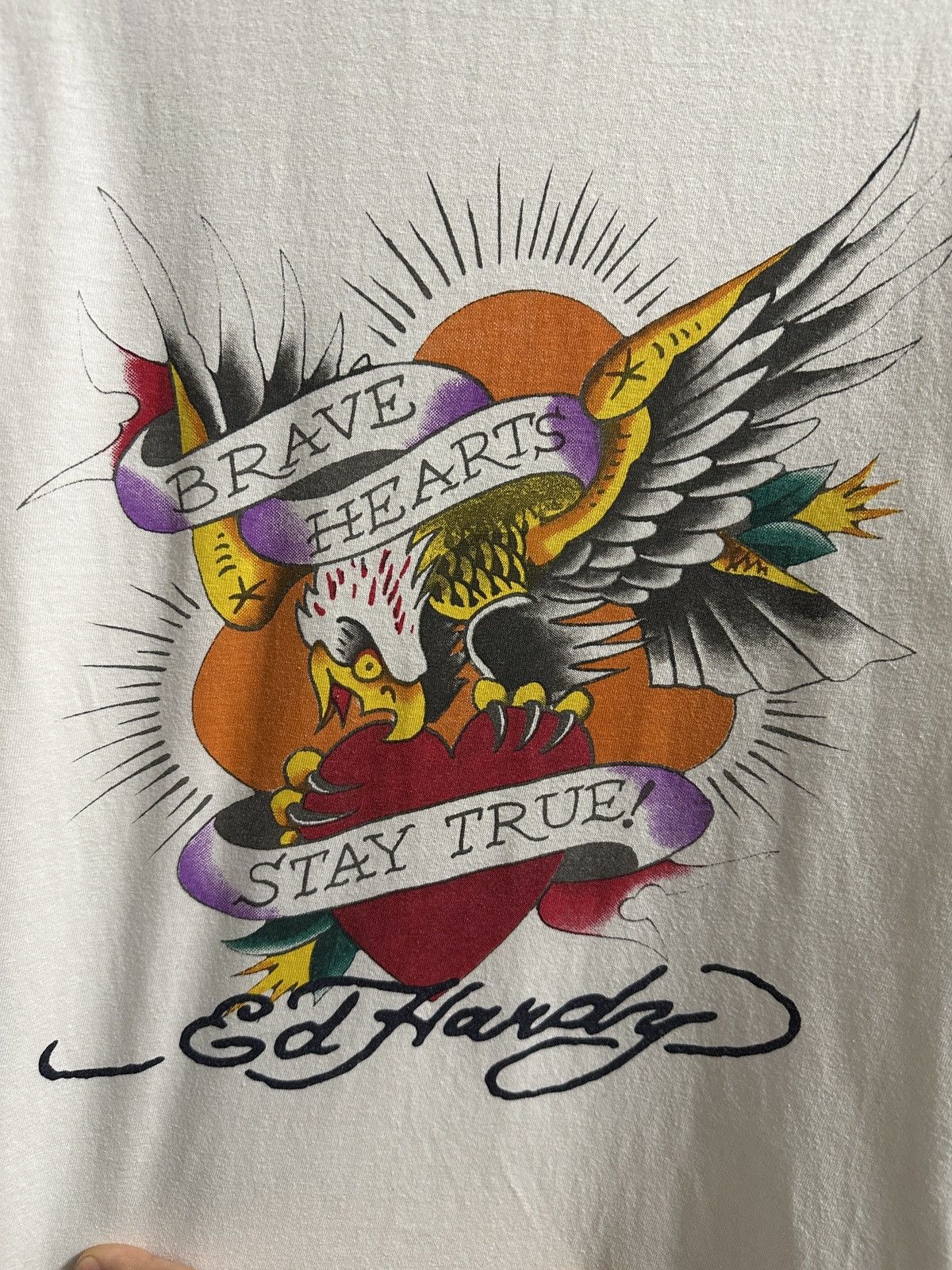 Ed Hardy Rare T-Shirt Ed Hardy Brave Hearts Stay True Eagle Size US L / EU 52-54 / 3 - 2 Thumbnail
