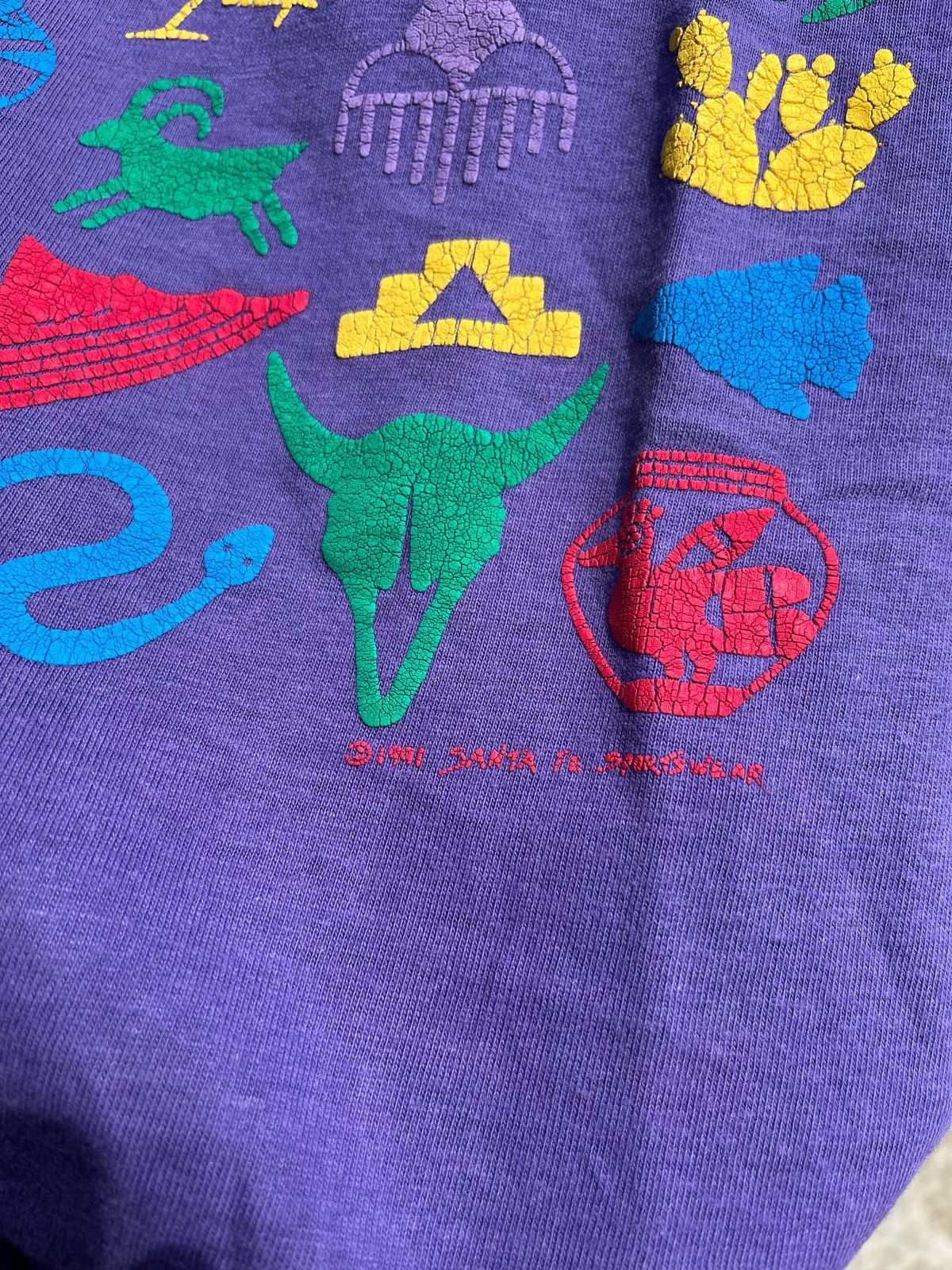Vintage Santa Fe Sportwear '91 Size US XL / EU 56 / 4 - 4 Thumbnail